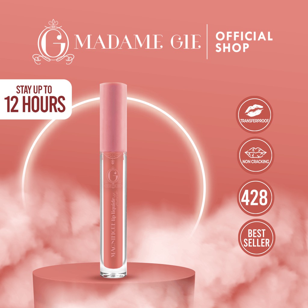 Madame Gie Magnifique Lip Liquide Matte Nude Series - MakeUp Lip Cream Lipstik-1