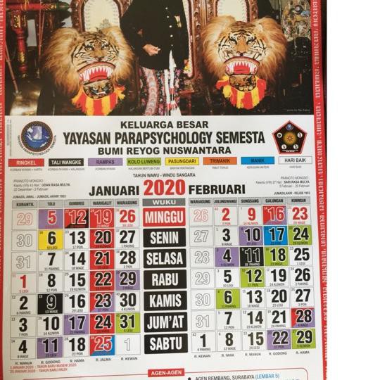 é Kalender Jawa 2020 Yayasan Para Psychology é