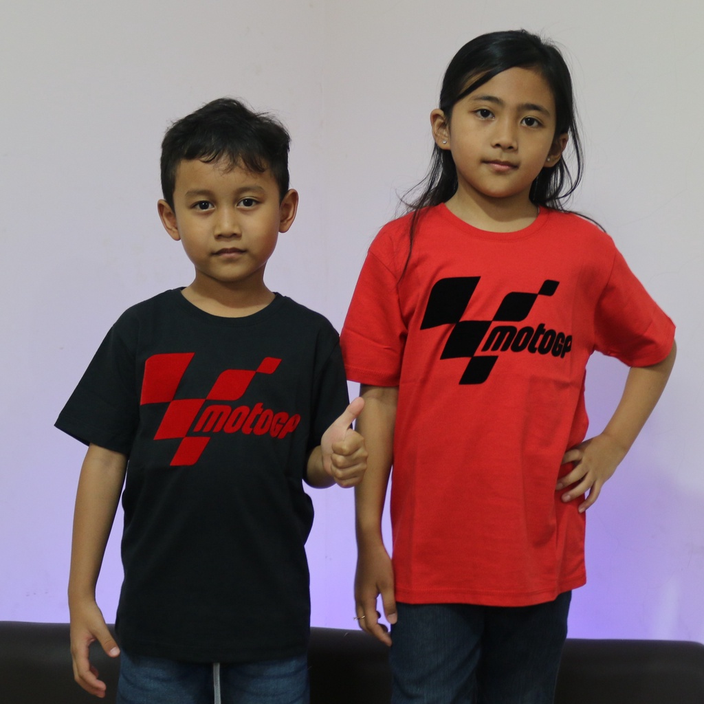 Kaos ANAK MOTO GP - Baju Fashion Anak Kaos Otomotif Motor Keren Bludru Premium REEDSHARK