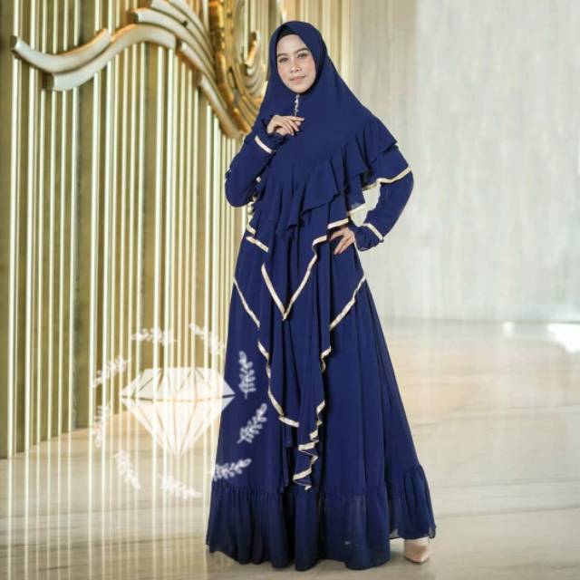 SYARI ARETA, MOSCREPE PREMIUM, GAMIS HIJAB MUSLIM, DRESS