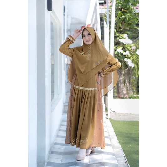 BRAND NEW DESIGN Gamis syari original KANAYA SERIES by BERMERKs syari-K. Malika olive