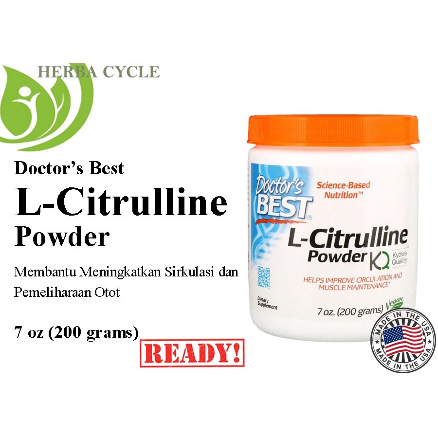 Doctor Best Citrulline Powder 200 g Dr Best Citrulline bubuk ori USA