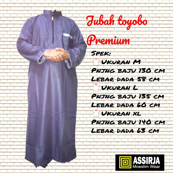 Jubah pria toyobo panjang