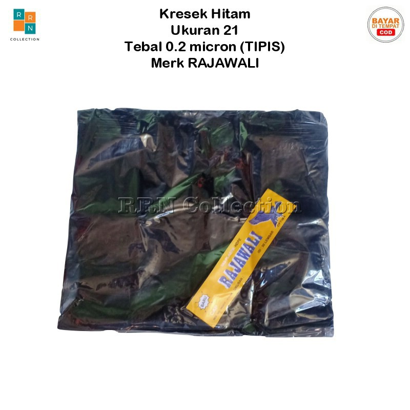 Kantong plastik kresek hitam RAJAWALI Uk.21/kresek hitam/plastik kresek hitam/kantong kresek hitam