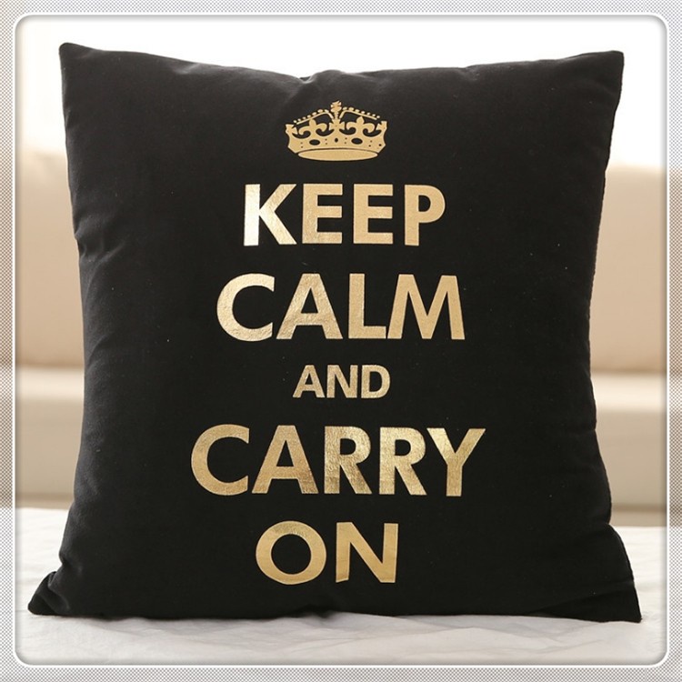 Black Series Pillow Cushion Cover / Sarung Tutup Bantal Sofa Berudru