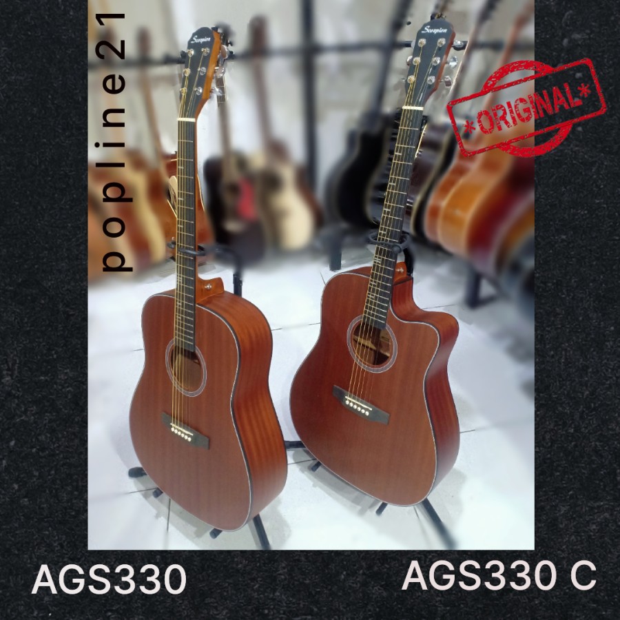 Gitar Akustik SCORPION AGS330 / AGS 330 Acoustic Guitar Scorpion