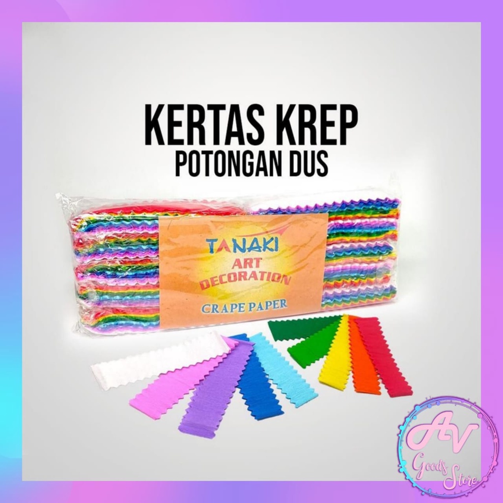 

kertas krep / 1pak kertas krep isi 100pcs / crape paper / 100pcs kertas krep potongan
