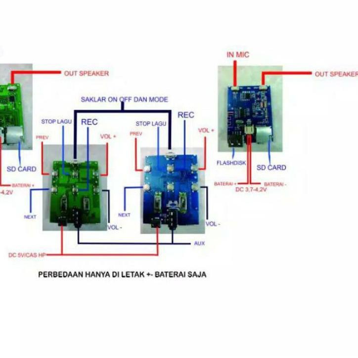 >♠XG495< Modul Mic Karoke Bluetooth copotan