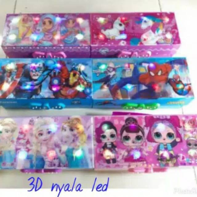

Tempat pensil 3D LED LOL dan Princess