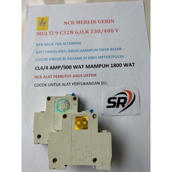 NCB Merlin cl4 standar PLN (harga satuan) anti jeklek mampuh daya besar