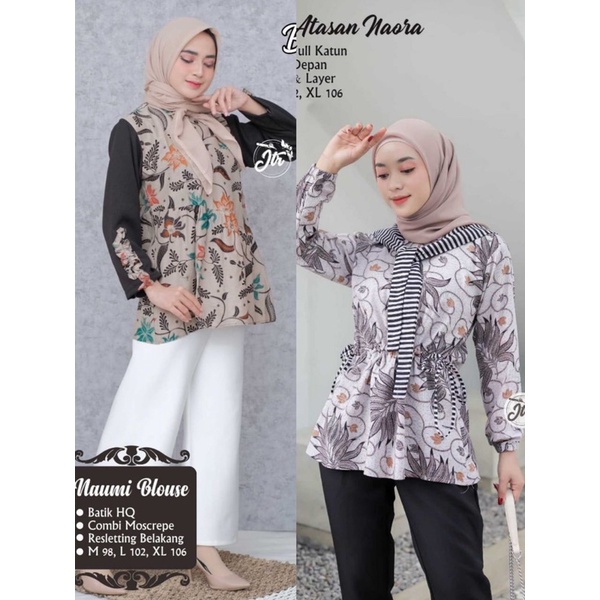 Blouse Batik Wanita Atasan Baju Kantor Terbaru