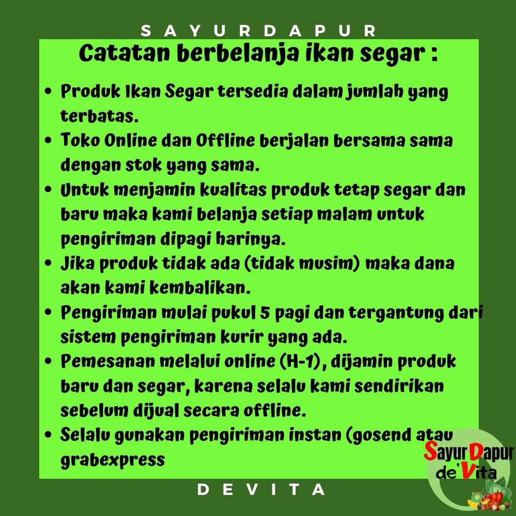 Aneka Macam Ikan Segar Hemat dan Ekonomis
