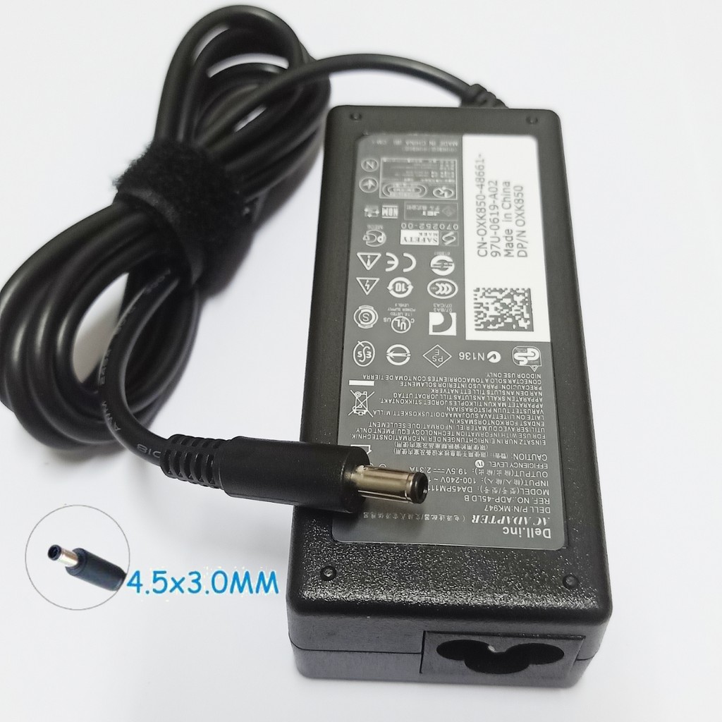 ADAPTOR CHARGER LAPTOP DELL INSPIRON 19.5V 3.34A SERIES 14-3000 14-3451 3551 7348 14 5468 3468 3459 3559 ORIGINAL