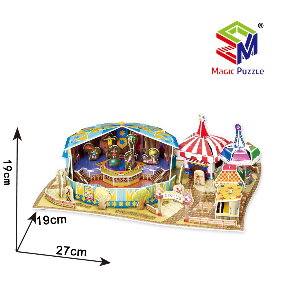 Puzzle 3D Anak - EXCITING CIRCUS - Hadiah Anak Sekolah B368-13