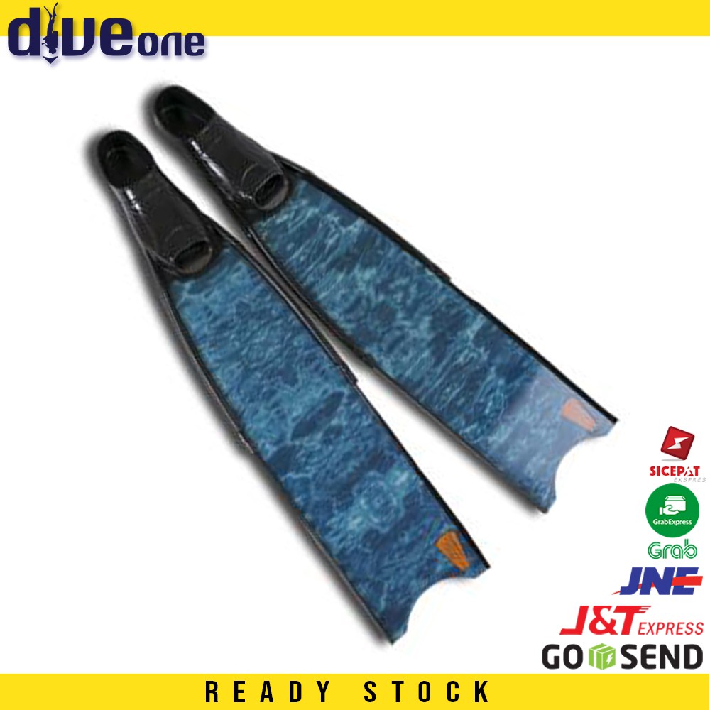 Leaderfins CAMOBLUE Freediving and Spearfishing LONG FINS 37/38