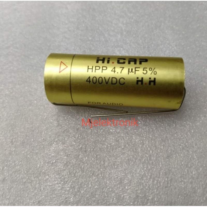 Kapasitor Hi Cap 4.7uF 400V Capasitor pengatur tegangan