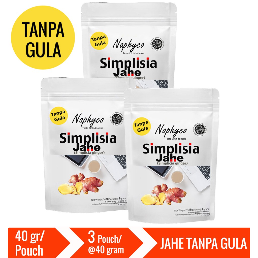 

Naphyco Simplisia Jahe 40 gr x 3 Pouch