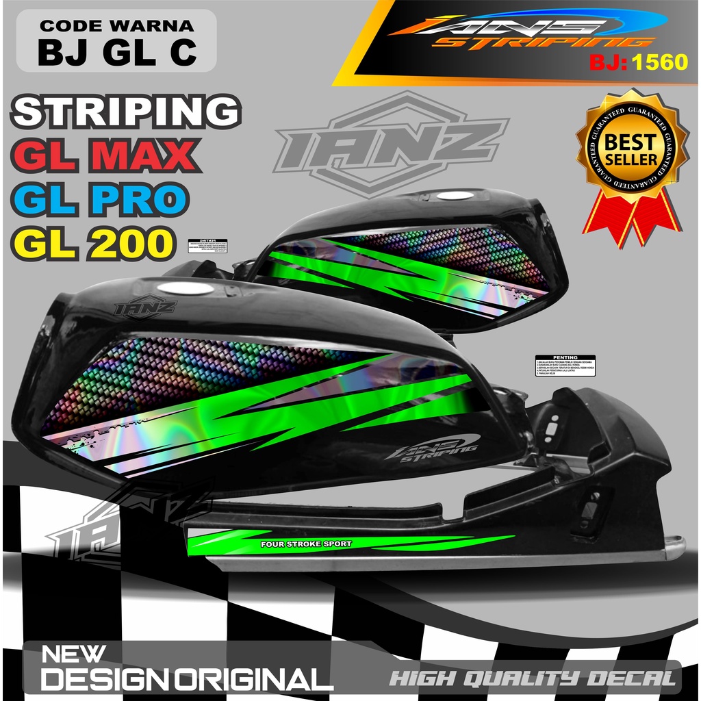 VARIASI STRIPING GL MAX TERBARU / STRIPING GL PRO MAX VARIASI HOLOGRAM / STRIPING GL