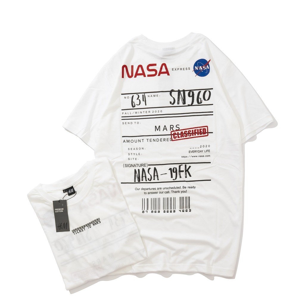 kaos Uniqlo t-shirt logo / kaos branded / kaos tumblr / kaos pria / kaos wanita / uniqlo kaos lengan pendek-Nasa Hnm