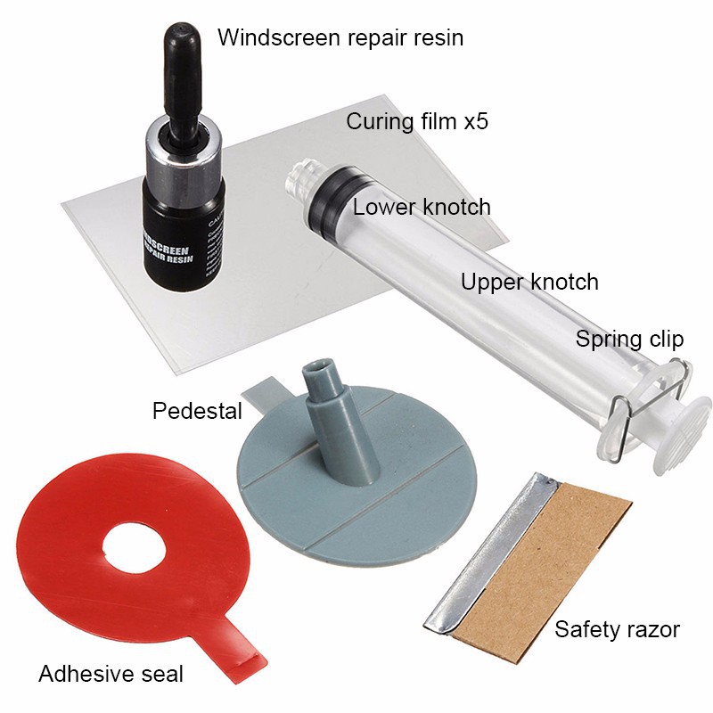 PROMO Alat Reparasi Kaca Mobil Retak Windshield Repair Kit - XJ-01