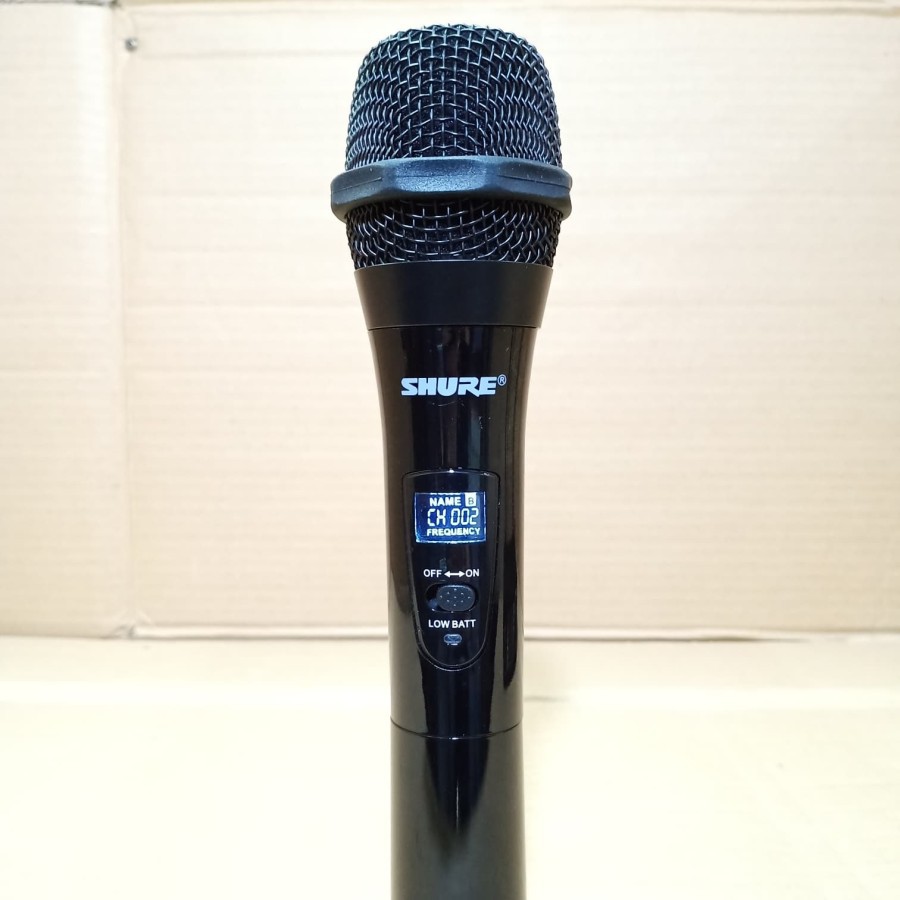 MIC WIRELESS HANDLE SHURE SH 555 PROFESIONAL MICROPHONE SYSYEM