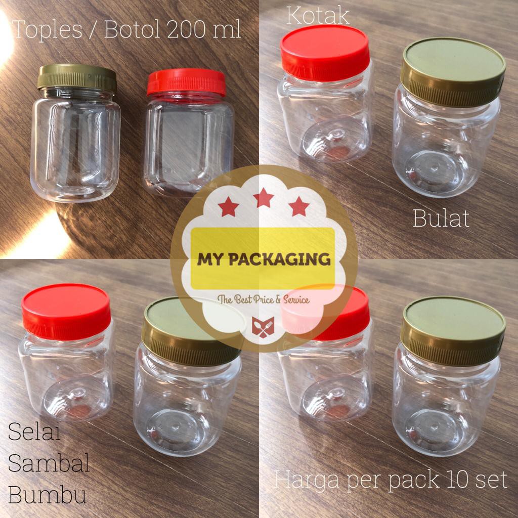 100pcs - Toples Sambal / Tempat Bumbu Saos &amp; Kecap 200 ml BULAT (isi100)