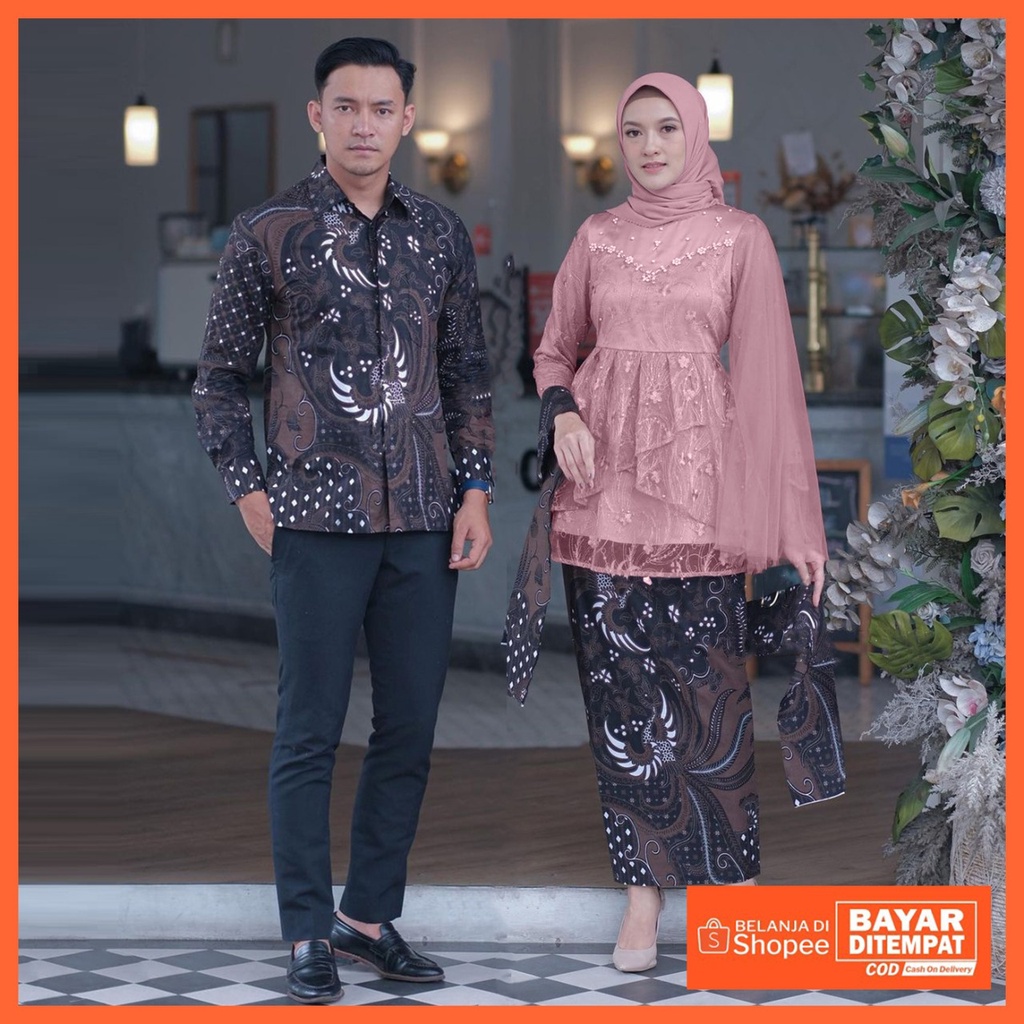 New Arrival - Batik Kebaya Couple Ranita Payet Tulle Mutiara Kombinasi Tutu Jaring | Kebaya Wisuda Modern | Kebaya Kondangan Murah | Baju Tunangan Bridesmaid 2022 | Outfit Kondangan Baju Pesta Kekinian