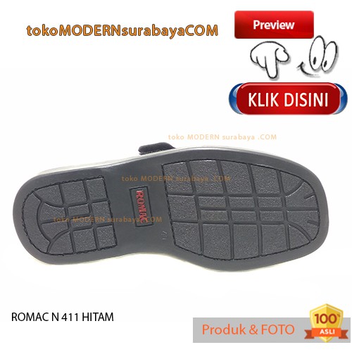 Sandal Pria Casual Slide ROMAC N 411 HITAM