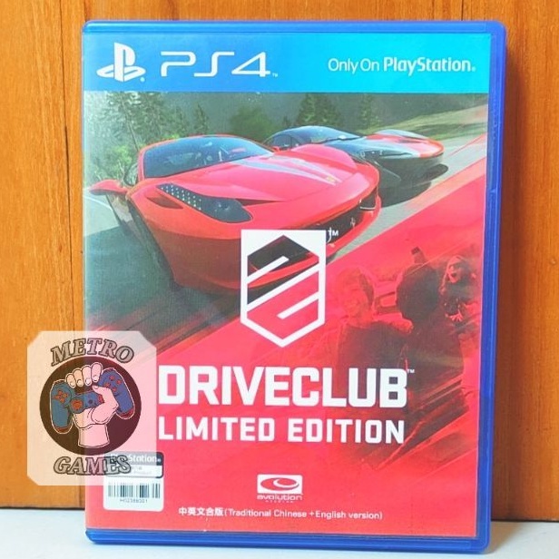 Kaset Driveclub PS4 Drive Club Limited Edition Playstation PS 4 5 Racing Balapan Mobil Balap CD BD Game Games Car Need for speed Nfs PS4 PS5 driverclub driver