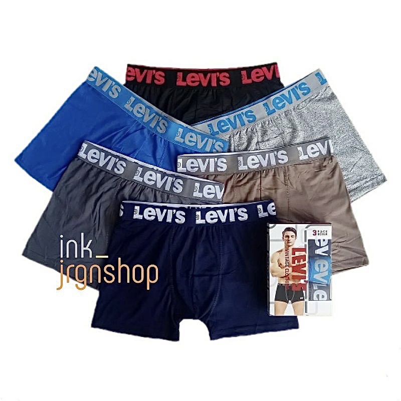 CELANA DALAM PRIA DEWASA (1 BOX ISI 3 PCS) / CELANA DALAM PRIA BOXER / SEMPAK PRIA BOXER