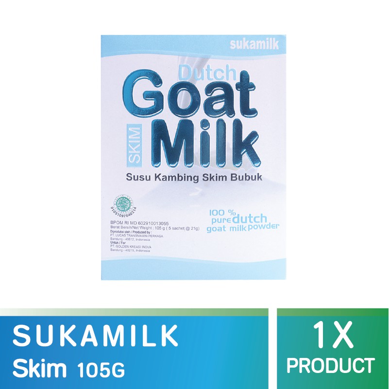 

SUKAMILK Skim 105Gr / Susu Kambing Bubuk Murni - SKM0004