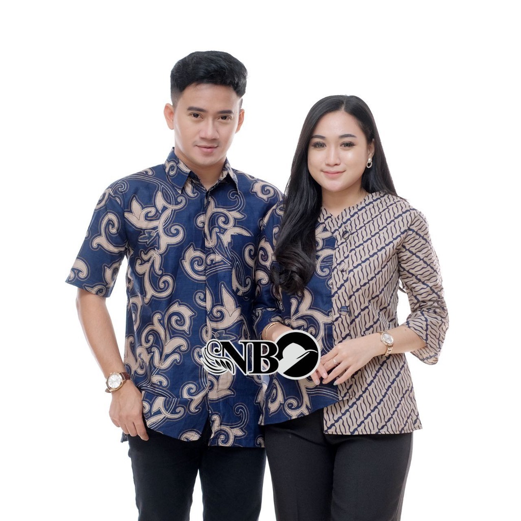 Batik Couple Modern Baju Batik Wanita Modern Atasan Batik Kerja Wanita M L XL XXL Seragam Batik Kantor Batik Alina