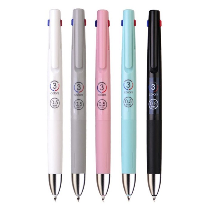 

(BISA COD) Zebra bLen 3C by Nendo 3 Color Multi Pen 0.5mm - Green