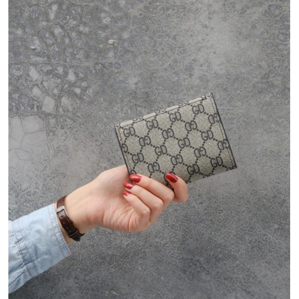 DOMPET LIPAT WANITA MOTIF GD DOMPET PENDEK CEWEK FASHION TERLARIS WOMEN WALLET MURAH IMPORT COD D27-2
