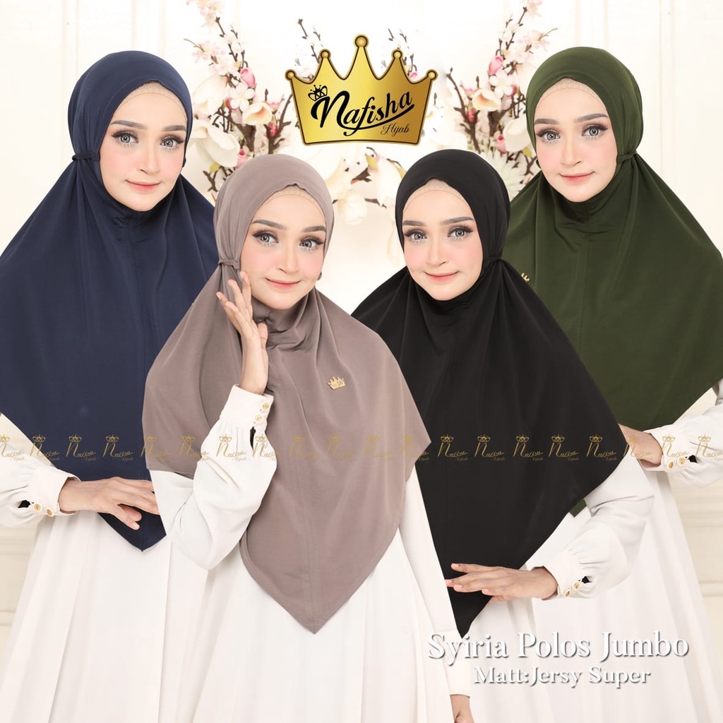 Jilbab Instan Bergo Syria Jumbo Kalula By Nafisha