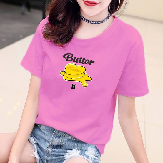 YOURSTYLE1119 - KAOS KARAKTER BUTTER ALBUM BAJU KAOS WANITA DISTRO UNISEX OVERSIZE PRIA JUMBO CASUAL