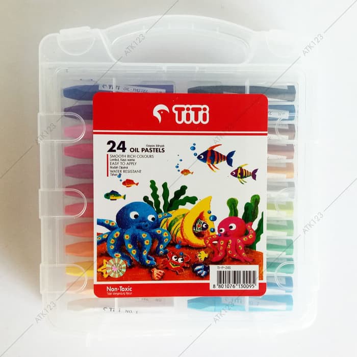 

Jual Krayon Crayon Titi 24 Oil Pastels TI P 24S Murah
