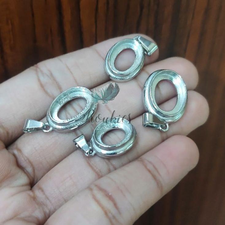 Muraaaahh.. Ikatan/ Emban Liontin Titanium Tanam Warna Silver