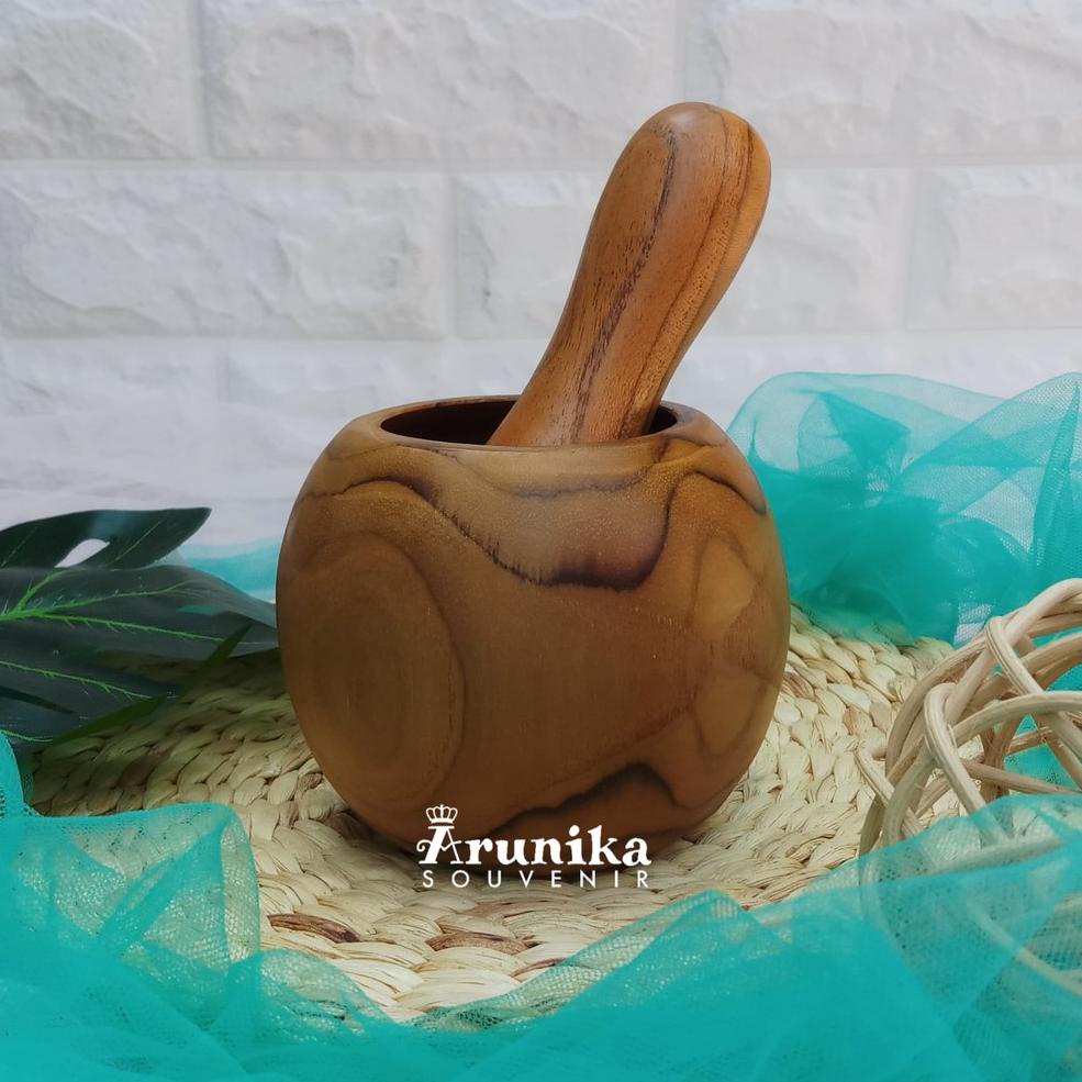 Lumpang Kayu Cembung | Tumbukan Kayu | Lumpang Kayu Kecil | Lumpang (KODE 6443)