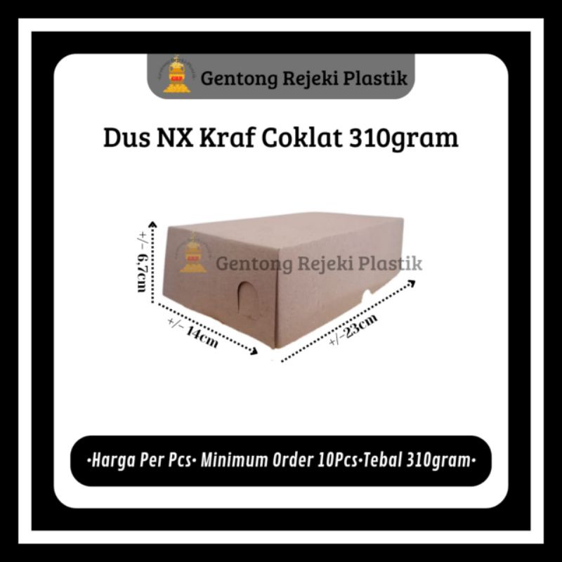 Dus NX Kraft / Dus Kue NX Coklat