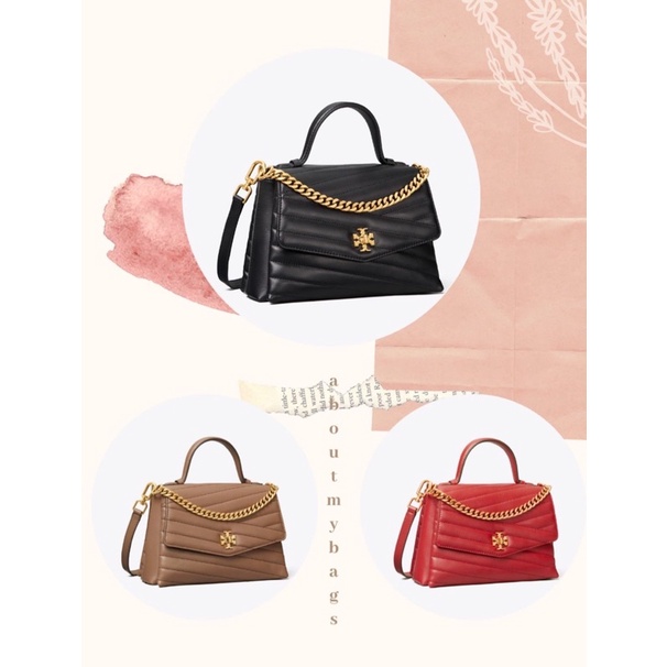 tory burch kira chevron top handle