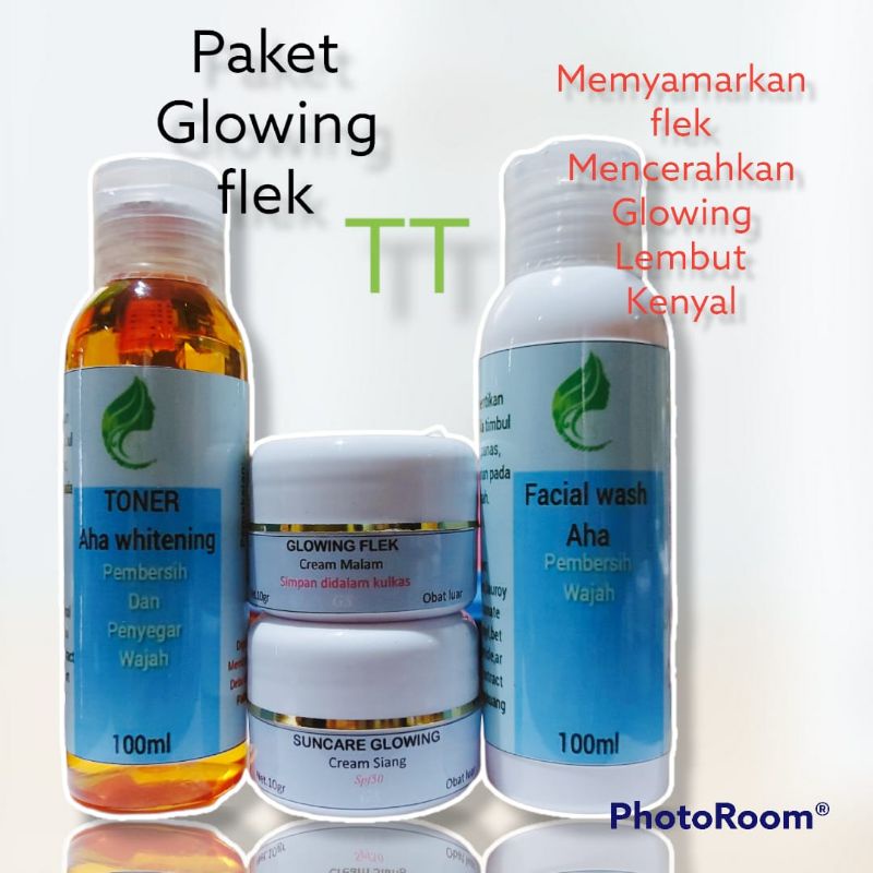 paket glowing flek racik aha 4