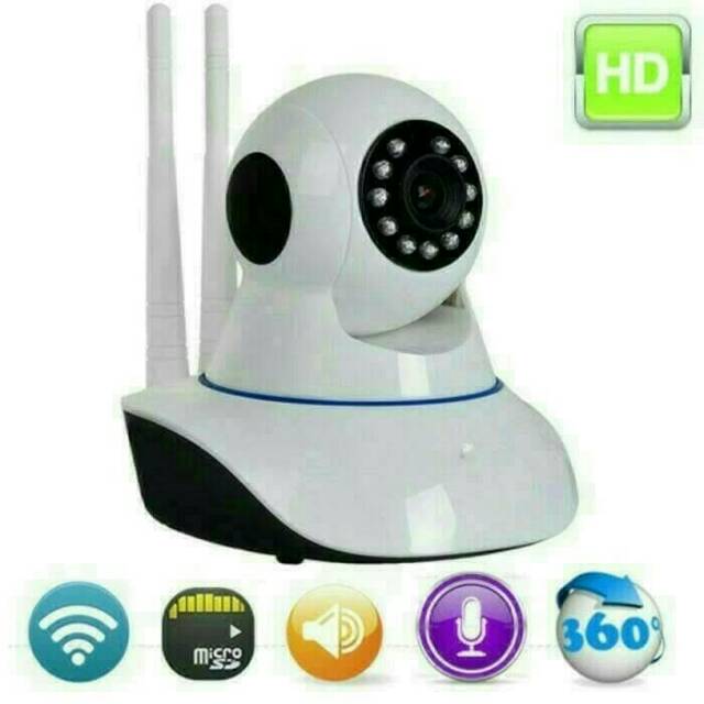 Ip Camera Wifi Onvif HD 2 Antena Aplikasi Yoosee