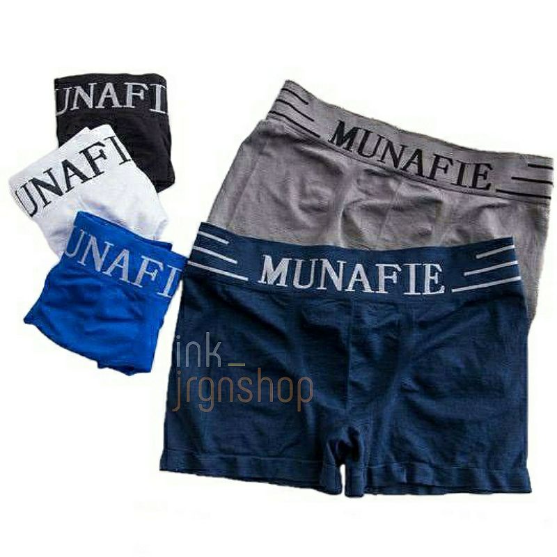 CELANA DALAM PRIA DEWASA (3 PCS) / CELANA DALAM BOXER MUNAFIE / CD BOXER PRIA