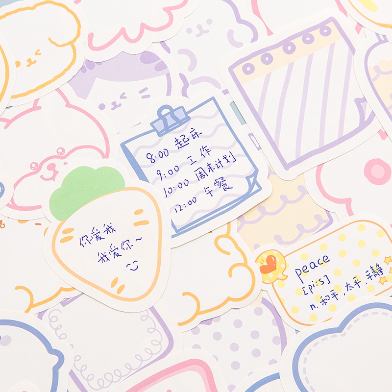 90 Lembar Kertas Memo / Catatan / Notebook Kreatif Multi Bentuk Untuk Pelajar