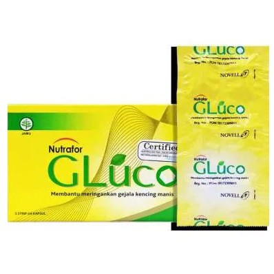 NUTRAFOR GLUCO - JAMU KENCING MANIS -30CAPS