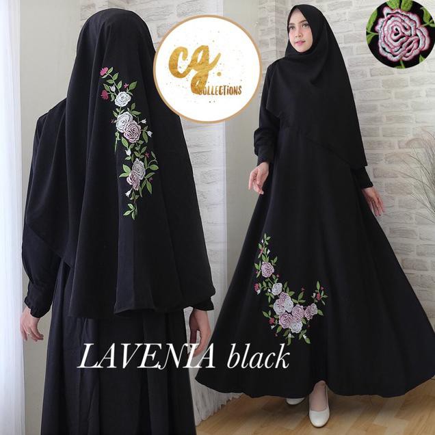 SALE Mayra Fatma Lavenia Syari Maxi Dres Hijab Jersey Crepe Wolfis Busui Gamis Hjb1356 HABISIN STOK