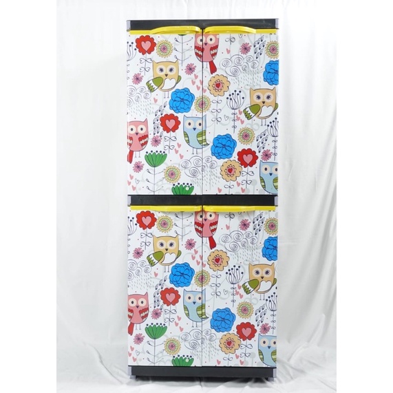 LEMARI PLASTIK LEMARI PAKAIAN MIAMI ORLANDO SUSUN 4