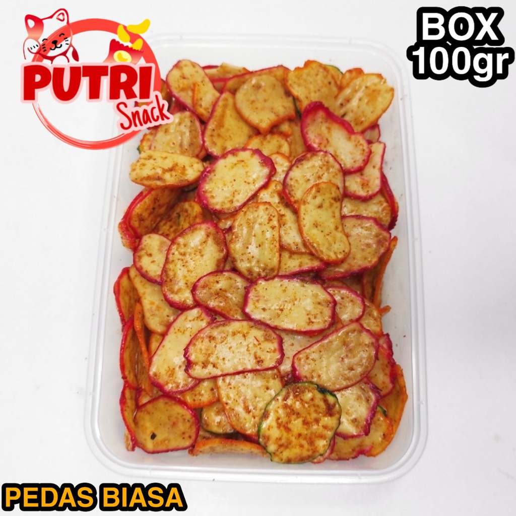 Keripik Bawang Warwar Seblak Bawang 100gr Box Daun Jeruk