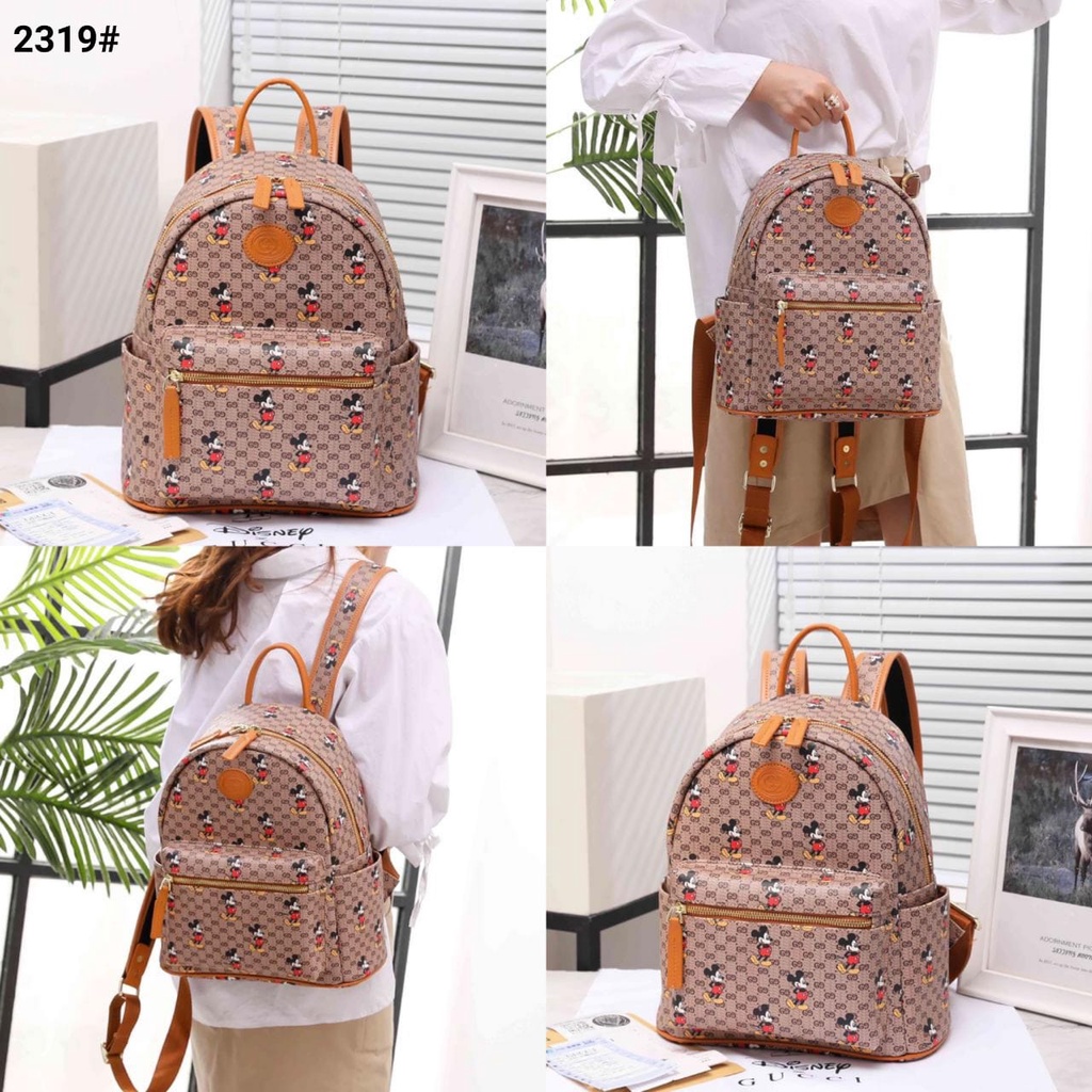 Tas Disney X Gucci Women’s Backpack 2319 ZXC 94 batam impor original fashion branded reseller sale